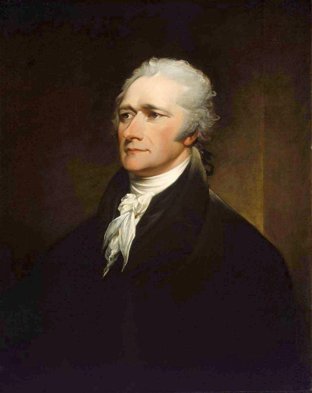 Alexander Hamilton, portrait by John Trumbull, 1806. Public domain.